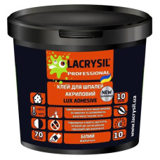 Клей для обоїв "LUX ADHESIVE" LACRYSIL, прозорий, 10 кг